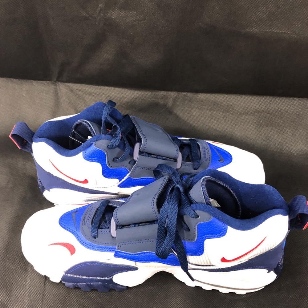 Nike Men Air Speed Turf Giants white blue red shoe - Picture 8 of 8
